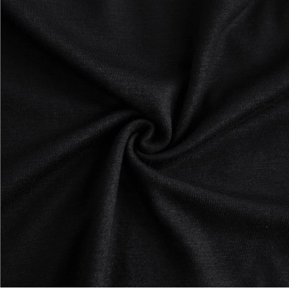 Kuskaty Women’s Summer Maxi Dress Casual Loose Pockets Long Dress; Size M Black - Picture 4 of 5